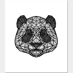 Geometric Panda Posters and Art